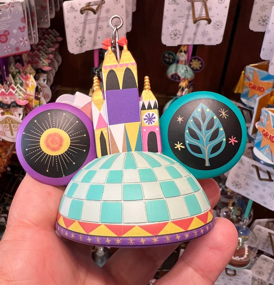 It's a Small World Mickey Ear Hat Ornament