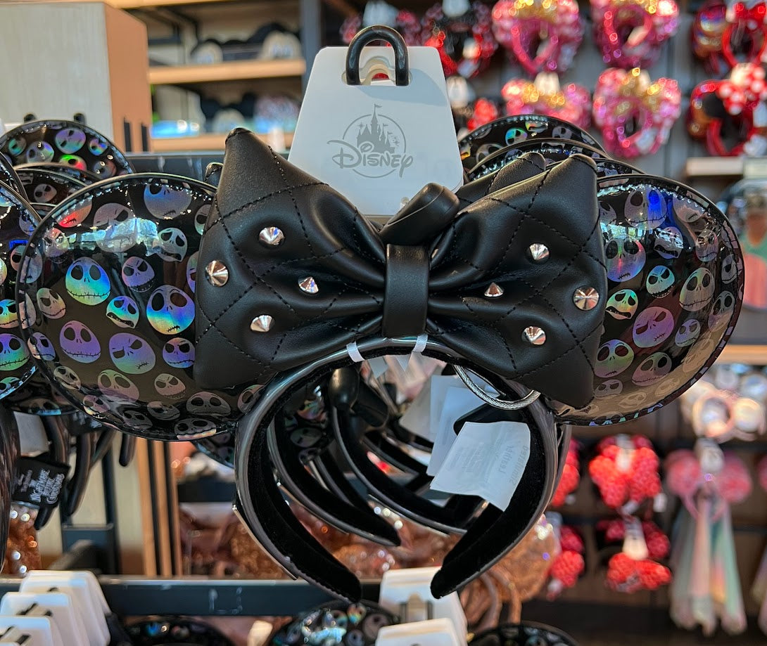 Jack Skellington Loungefly Minnie Mouse Ears Headband
