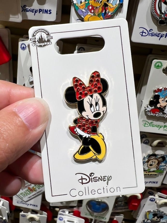 Jeweled Minnie Mouse Disney Pin