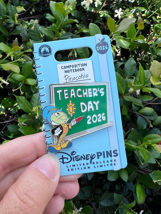 Jiminy Cricket Teacher's Day 2026 Limited Release Disney Pin