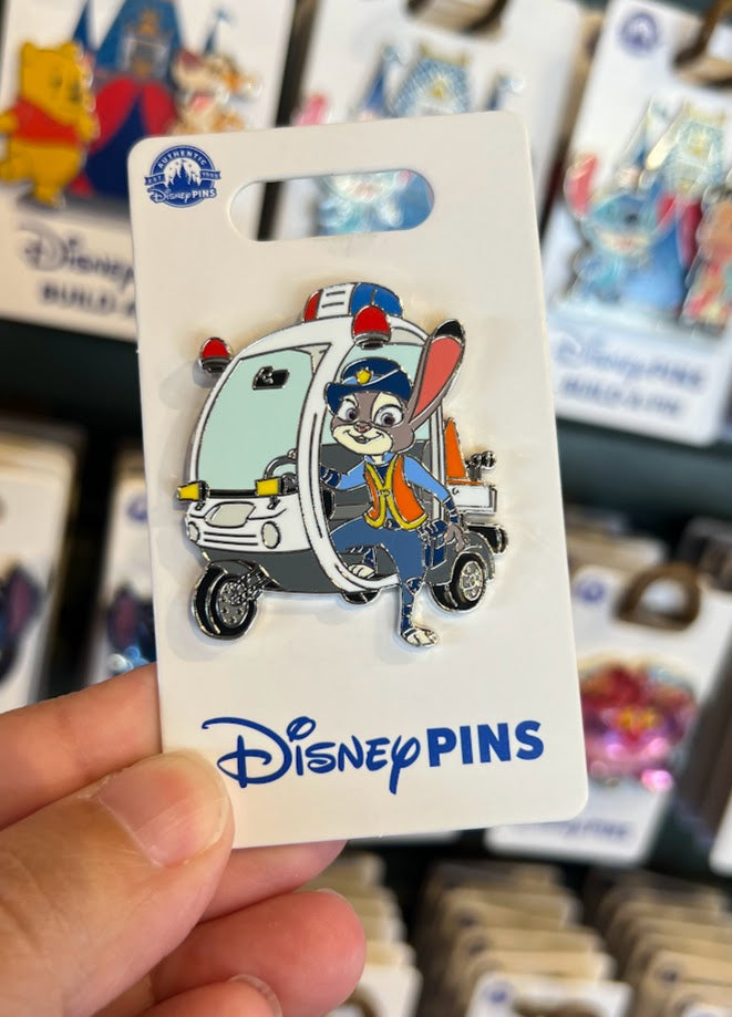 Judy Hopps Police Car Zootopia Disney Pin