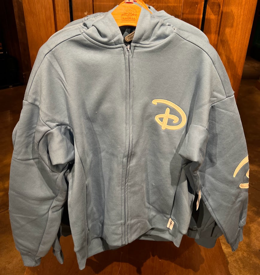 Light Blue Walt Disney World Zippered Adult Hoodie