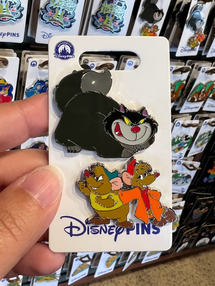 Lucifer & Jaq and Gus Disney Pin Set