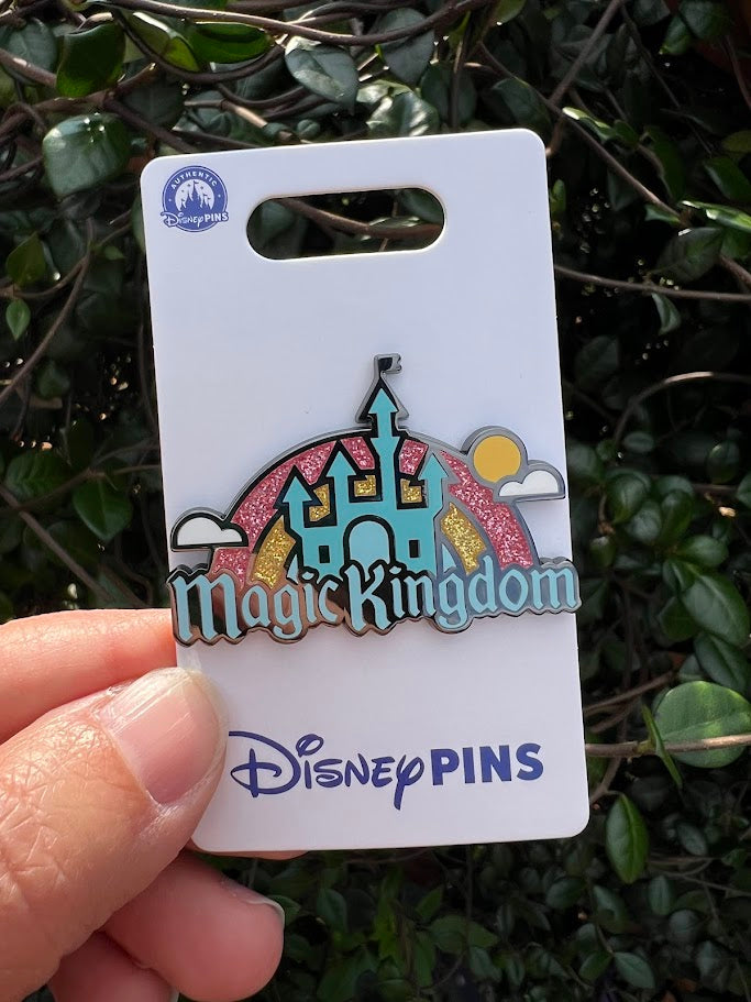 Magic Kingdom Glitter Disney Pin