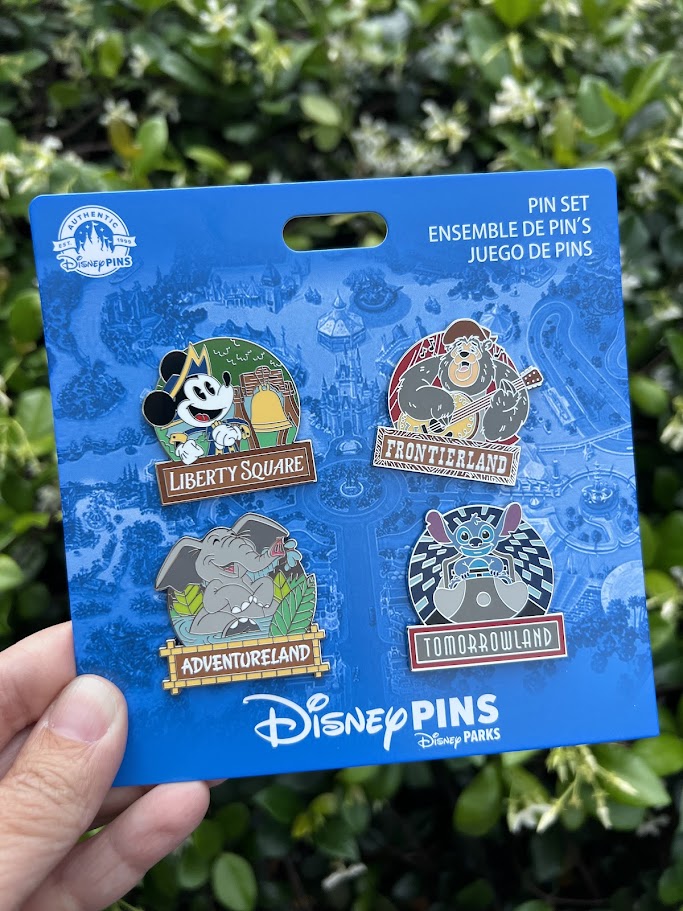 Magic Kingdom Lands Disney Pin Set