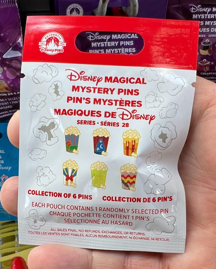 Magical Mystery Series 28 Popcorn Mystery Disney Pin Pack