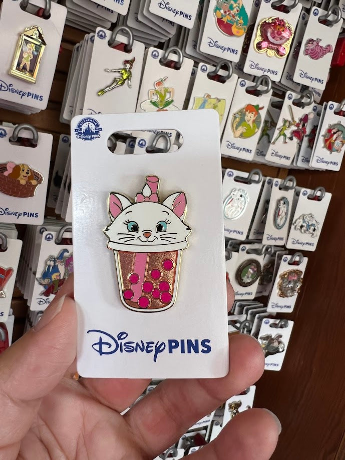 Marie Bubble Drink Disney Pin