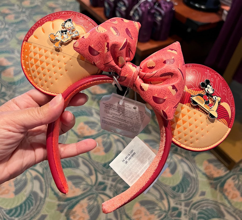 Mickey & Donald 2025 Epcot Food & Wine Festival Minnie Mouse Ears Headband