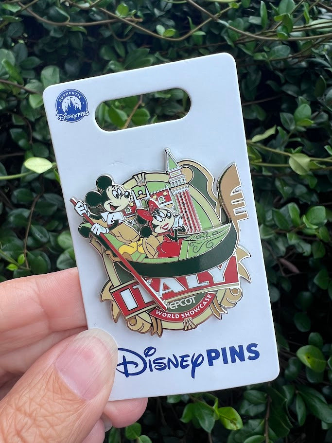 Mickey & Minnie Mouse Italy Pavilion Epcot World Showcase Disney Pin