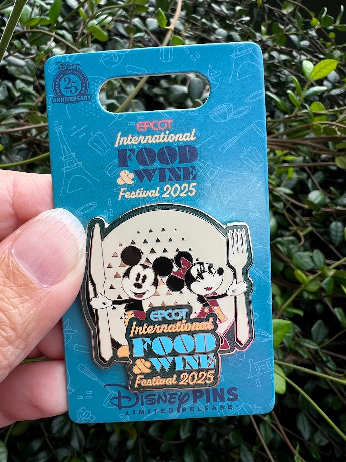 Mickey & Minnie Mouse 2025 Epcot Food & Wine Festival Limited Release Disney Pin