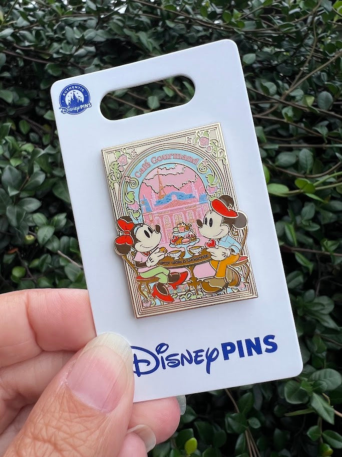 Mickey & Minnie Cafe Gourmand France Pavilion Epcot World Showcase Disney Pin
