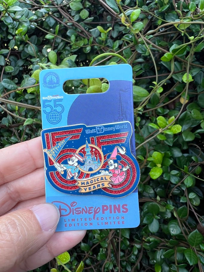 Mickey & Minnie Mouse Walt Disney World 55th Anniversary Disney Pin