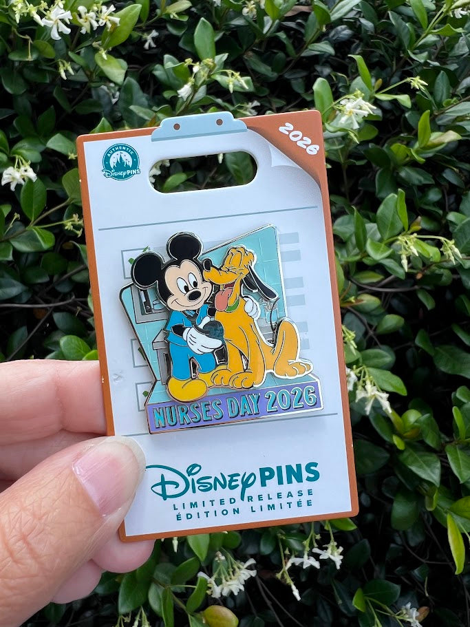 Mickey & Pluto Nurses Day 2026 Limited Release Disney Pin