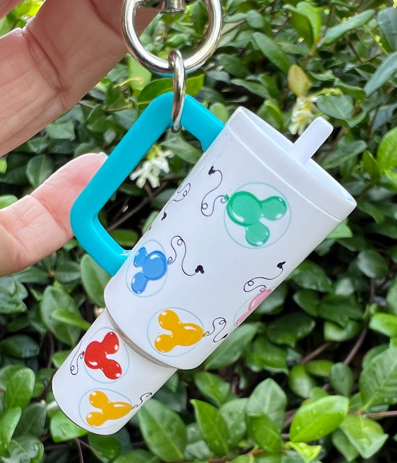 Mickey Balloons Tumbler Disney Parks Bag Clip