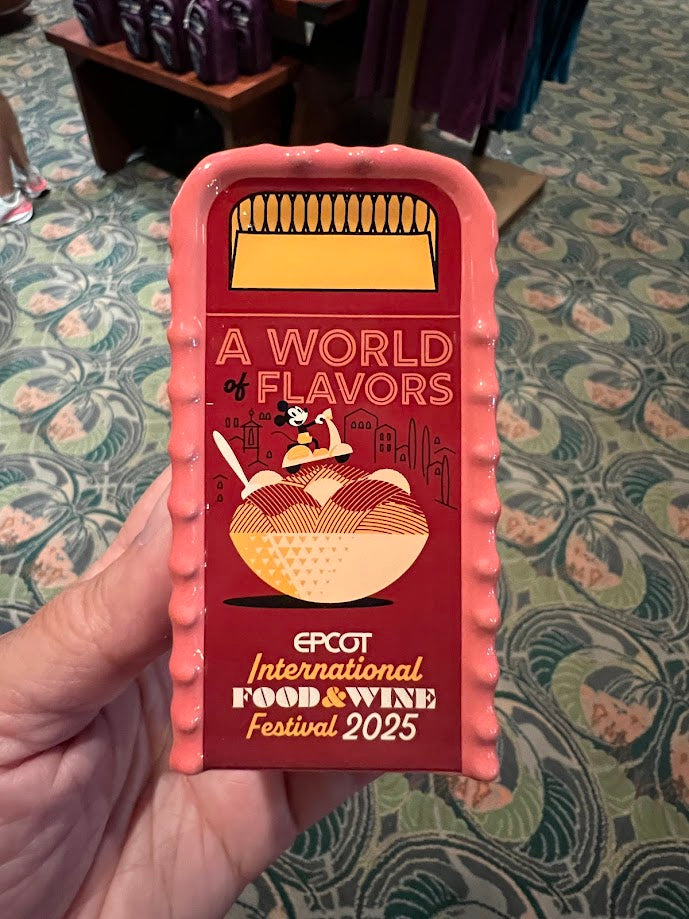 Mickey & Friends 2025 Epcot Food & Wine Festival Trash Can Salt Pepper Shaker