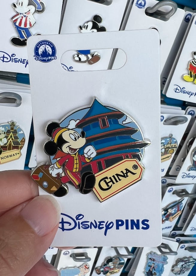 Mickey Mouse China Pavilion Epcot World Showcase Disney Pin