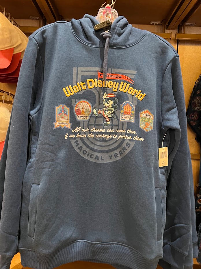 Walt Disney World 55th Anniversary Pull Over Adult Hoodie