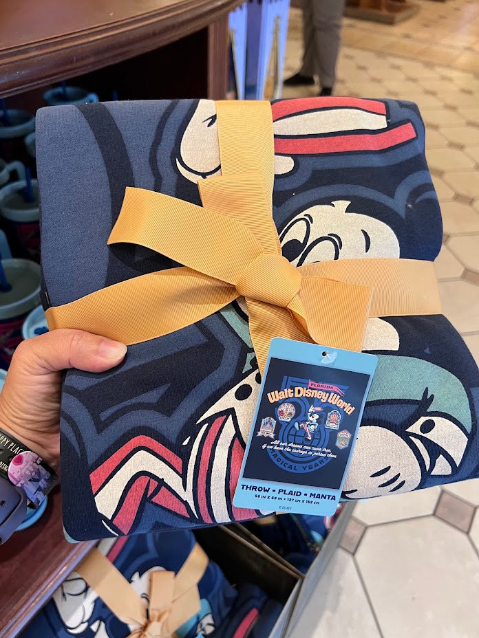 Mickey Mouse Walt Disney World 55th Anniversary Throw Blanket