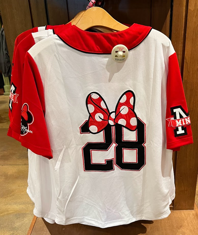 Minnie Mouse 28 Baseball Jersey