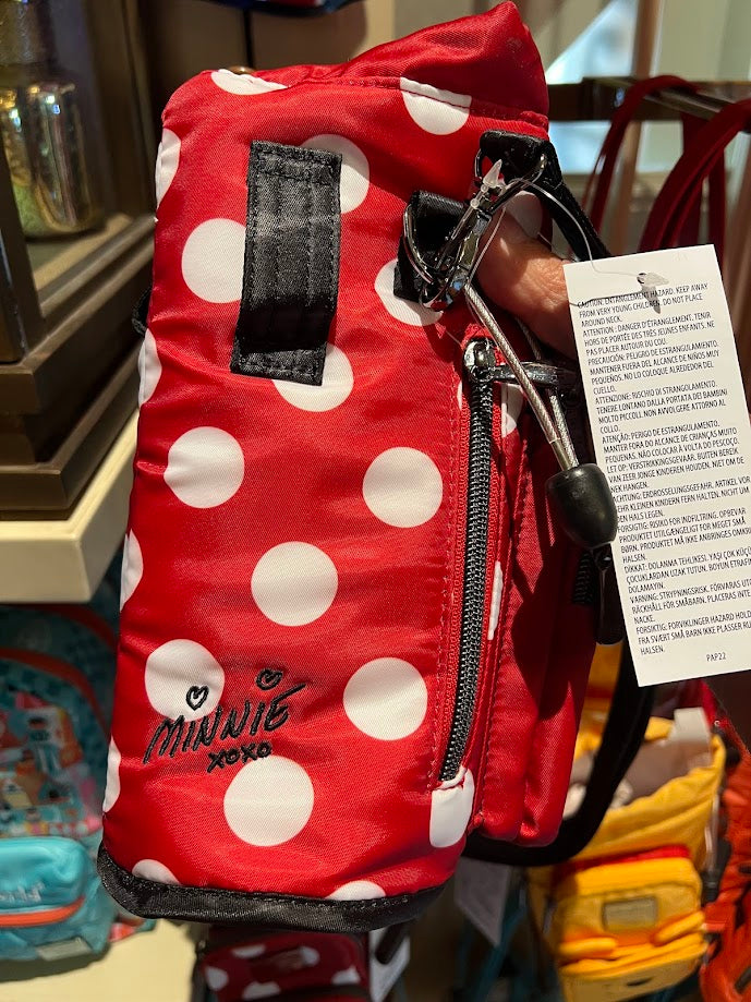 Minnie Mouse Disney Parks Lug Water Bottle Bag