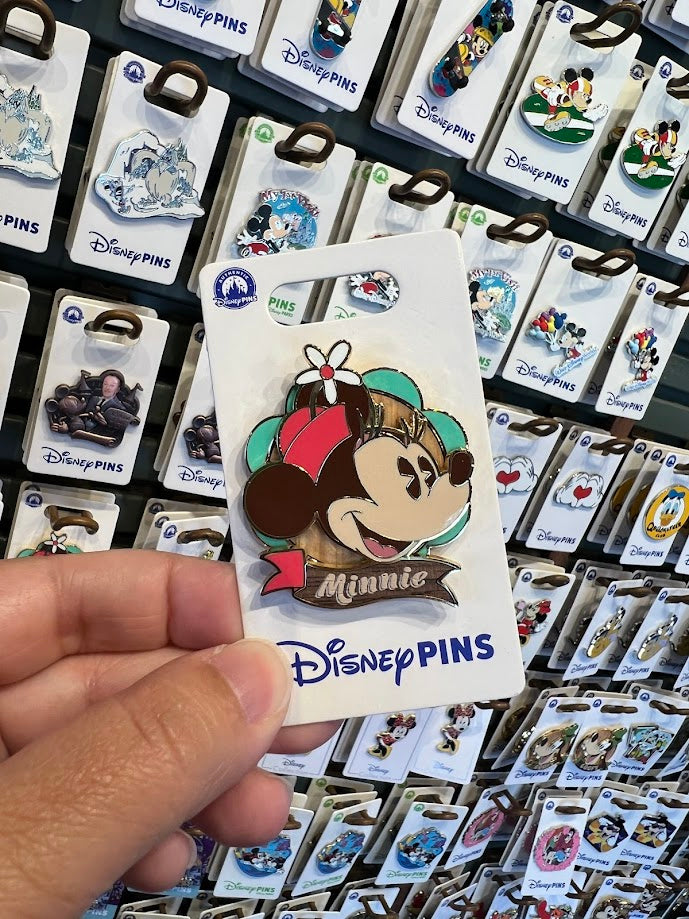 Minnie Mouse Wooden Disney Pin