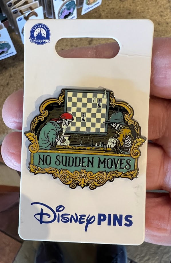 No Sudden Moves Chess Players Pirates of the Caribbean Disney Pin