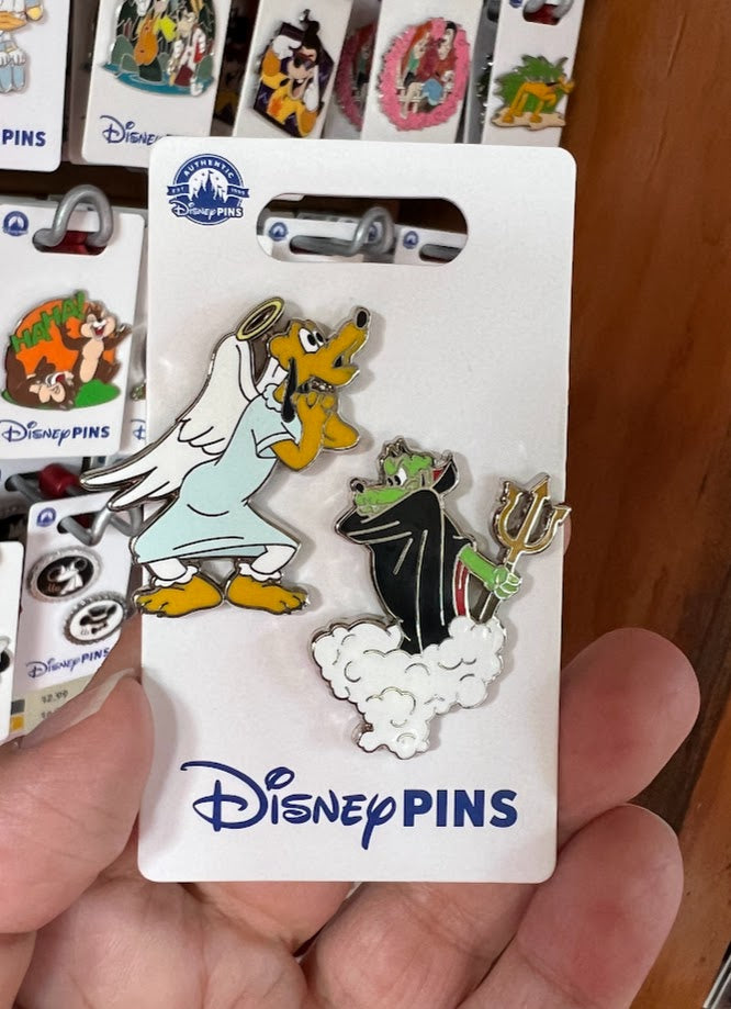 Pluto Angel & Devil Disney Pin Set