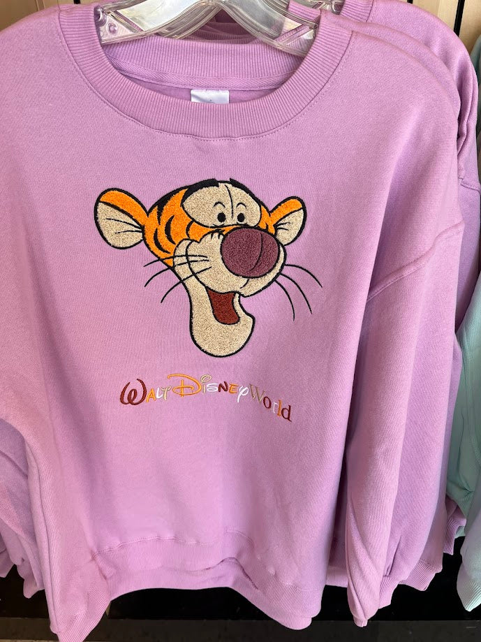 Purple Fleece Tigger Walt Disney World Adult Sweatshirt