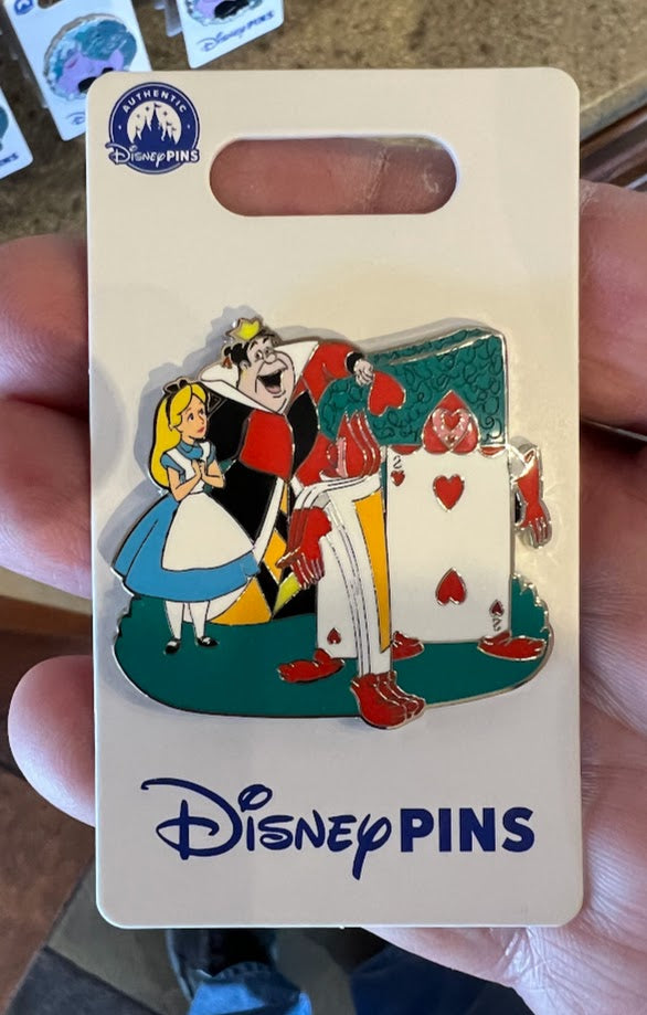 Alice & Queen of Hearts Alice in Wonderland Disney Pin
