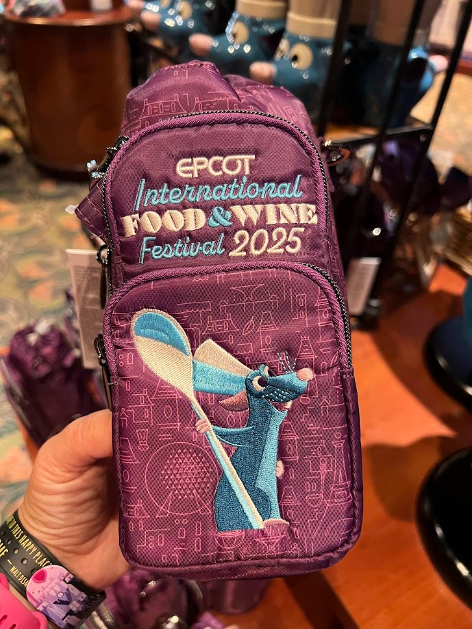 Remy 2025 Epcot Food & Wine Festival Disney Lug Water Bottle Bag