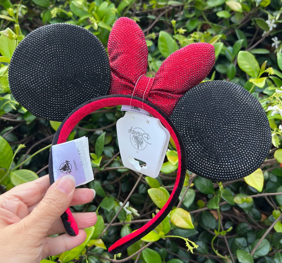 Rhinestone Minnie Mouse Ears Headband