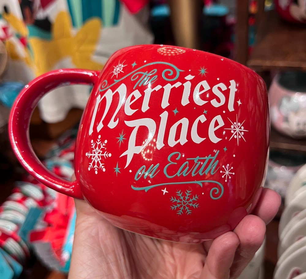Mickey Mouse Merriest Place on Earth Christmas Mug 16 oz
