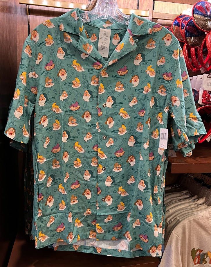 Seven Dwarfs Germany Pavilion Button-Up Adult Shirt