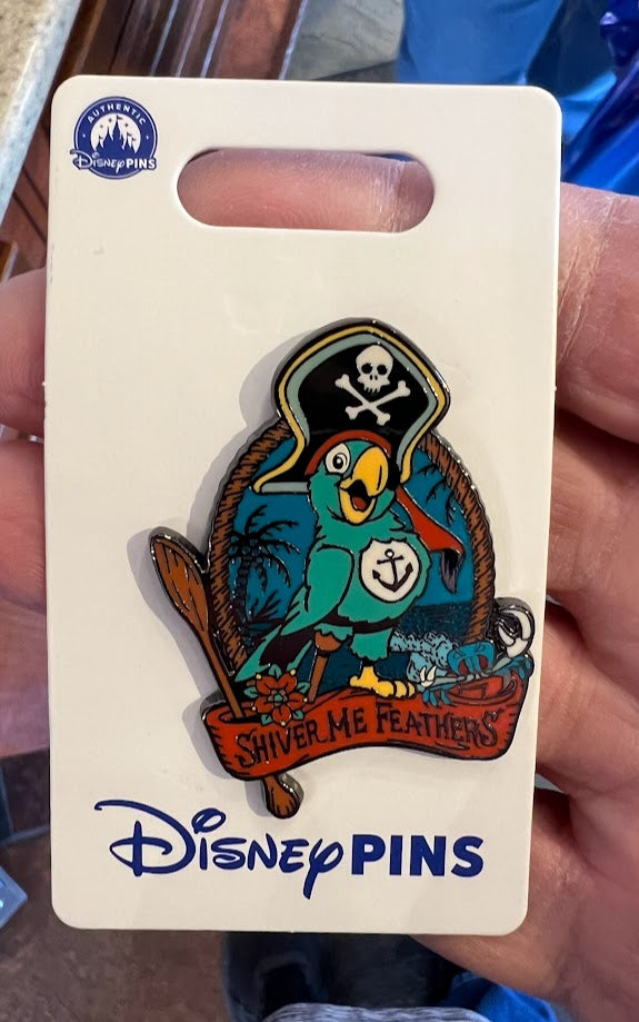 Shiver Me Feathers Parrot Pirates of the Caribbean Disney Pin