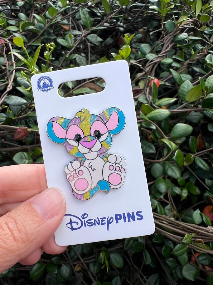 Simba Pastel Big Feet Plush Disney Pin