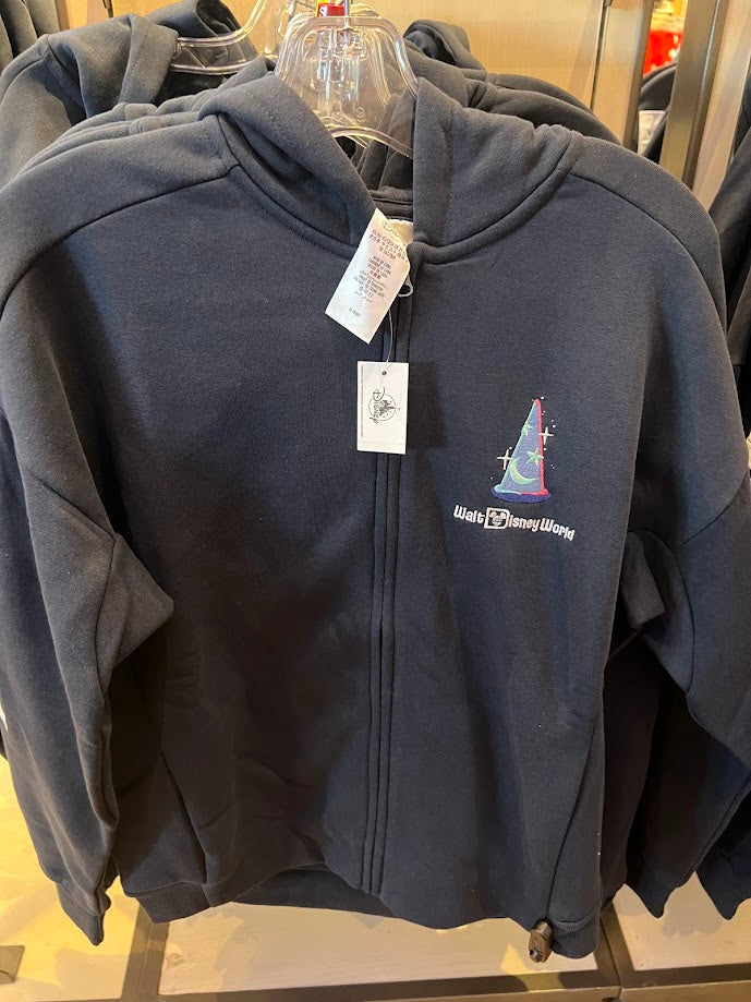 Sorcerer Mickey Zippered Adult Hoodie