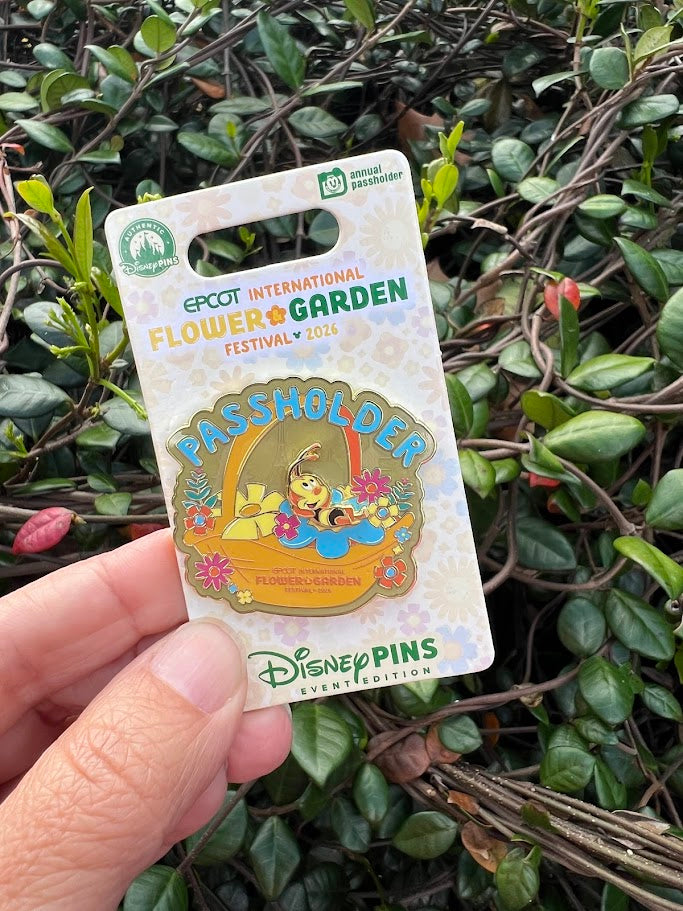 Spike the Bee 2026 Epcot Flower & Garden Festival Passholder Disney Pin