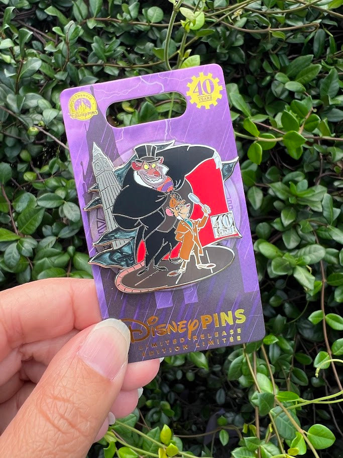 The Great Mouse Detective 40th Anniversary Limited Release Disney Pin