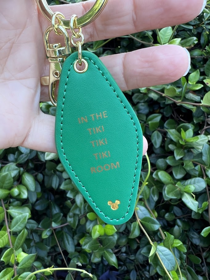 Enchanted Tiki Room WDW Logo Mania Keychain Bag Clip