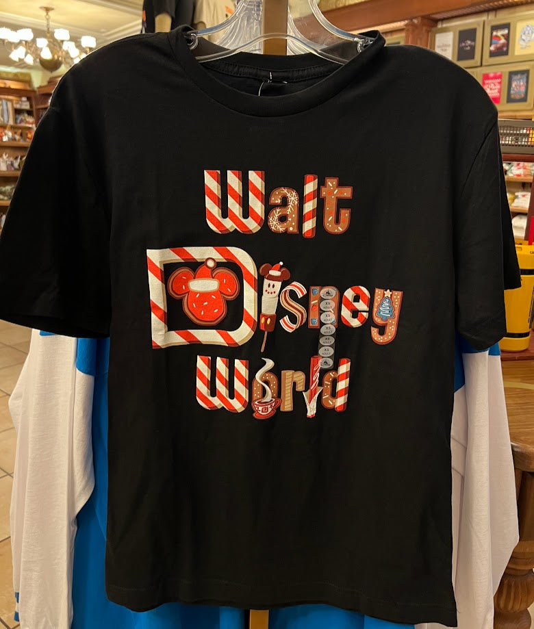 Christmas Letters Walt Disney World Adult T-Shirt