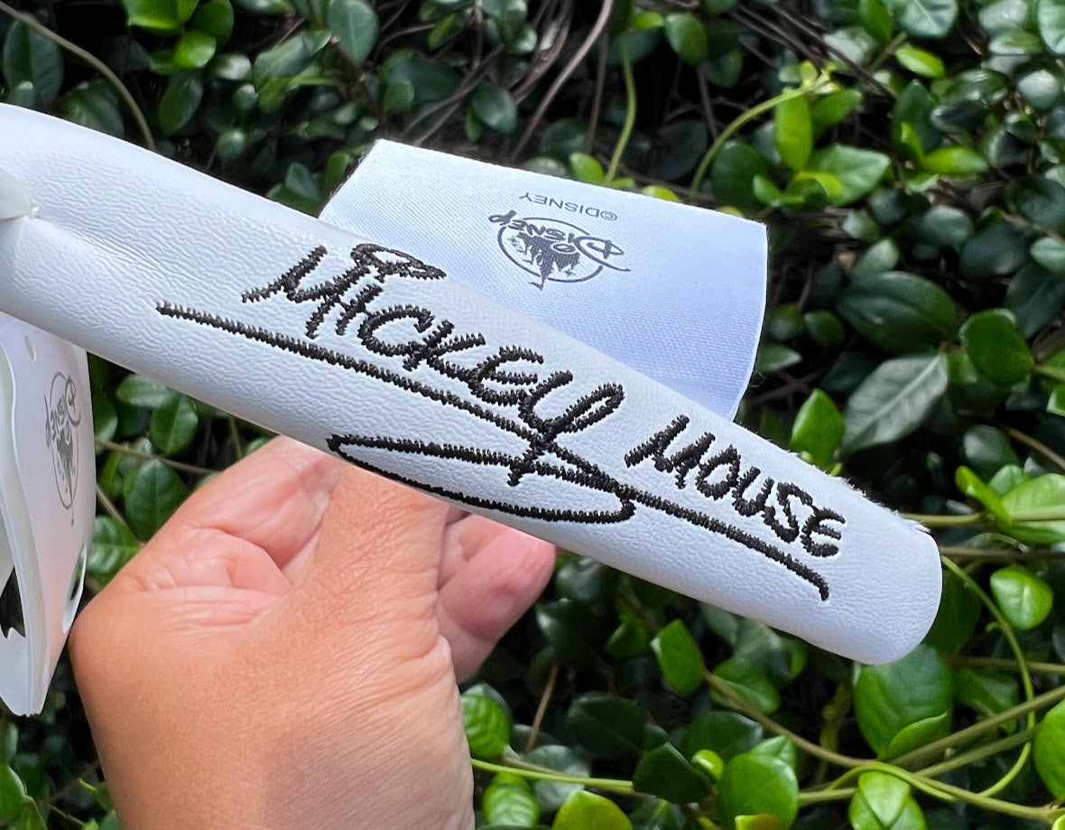 White Mickey Mouse Autograph Ears Headband