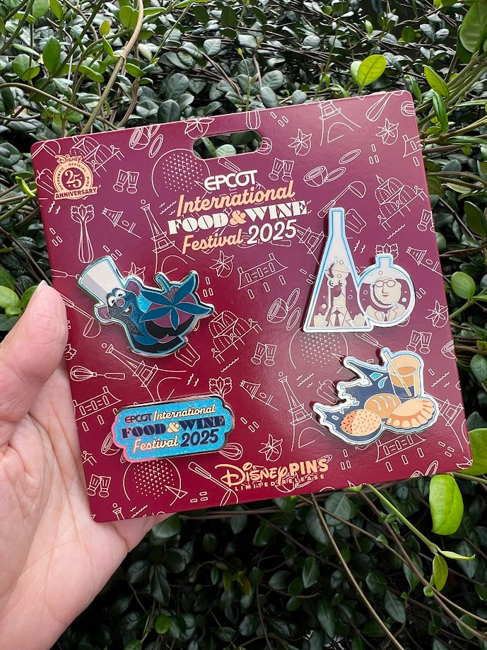 2025 Epcot Food & Wine Festival Limited Release 4 Disney Pin Set