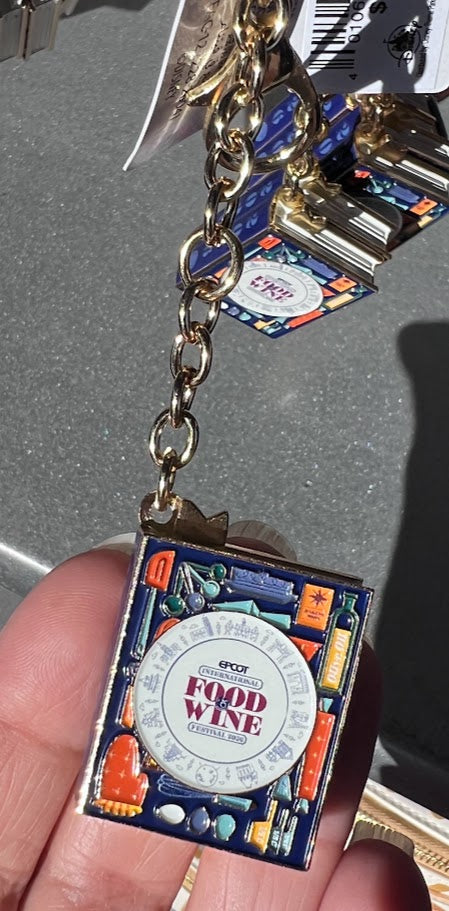 2026 Epcot Food & Wine Festival Recipe Book Bag Clip