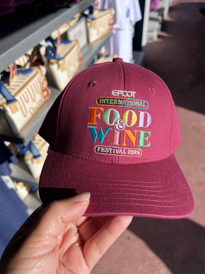 2026 Epcot Food & Wine Festival Baseball Cap