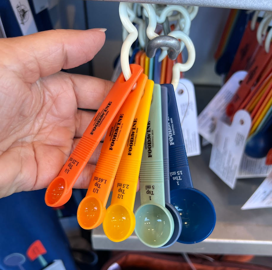 2026 Epcot Food & Wine Festival Plastic Measuring Spoons Set