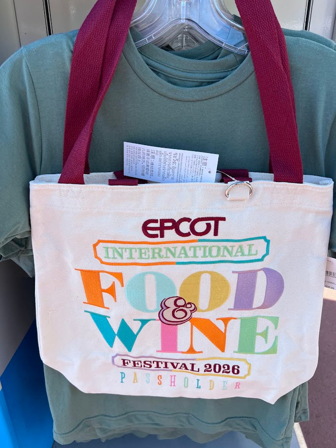 2026 Epcot Food & Wine Festival Passholder Tote Bag