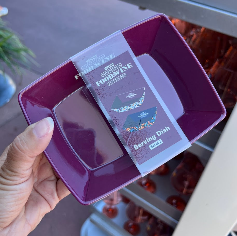 2026 Epcot Food & Wine Festival Plastic Serving Dish Set
