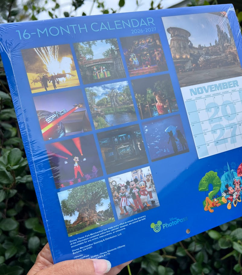 2027 Walt Disney World 16 Month Calendar