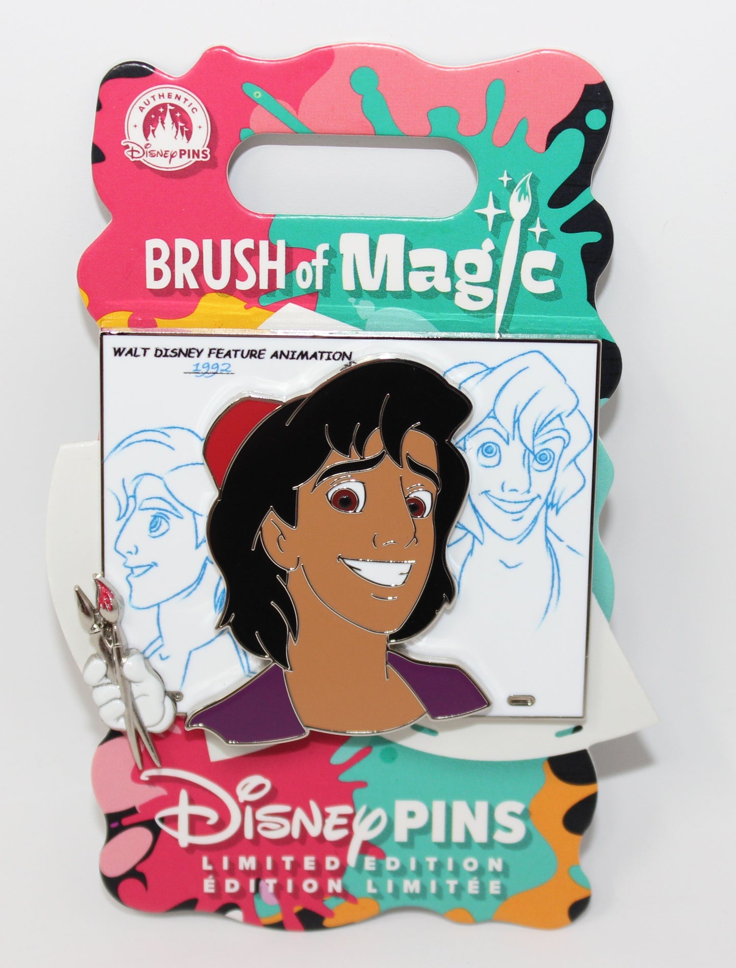 Aladdin Brush of Magic Limited Edition Disney Pin