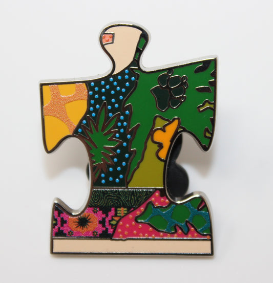 Animal Kingdom Mural Puzzle Right Side Middle Edge Disney Pin